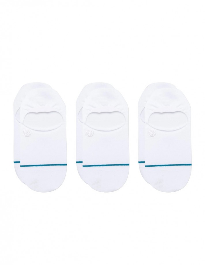 STANCE Icon 3-Pack - Blanc - Chaussettes Invisibles