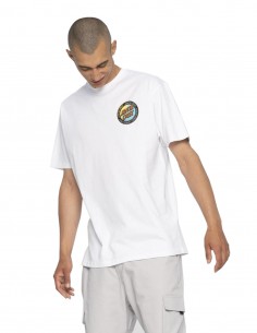 SANTA CRUZ Loud Ringed Dot - White Acid Wash - T-shirt