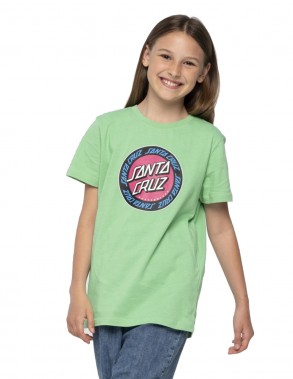 SANTA CRUZ Outer Ringed Dot - Apple Mint - Kinder T-Shirt