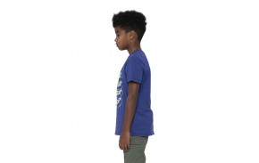 SANTA CRUZ Youth Grid Stacked - Navy Blue - Skateboarding T-Shirt Kinder