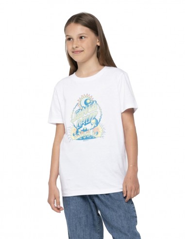 SANTA CRUZ Dark Arts Dot Front - White - T-shirt Enfant