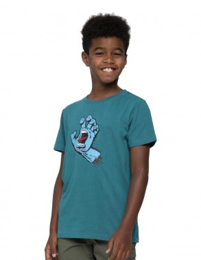 SANTA CRUZ Youth Screaming Hand - Verdigris - T-shirt Child