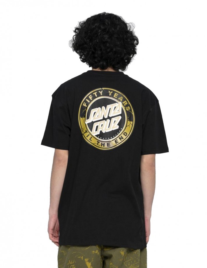 SANTA CRUZ 50th TTE Dot - Black - T-shirt Homme