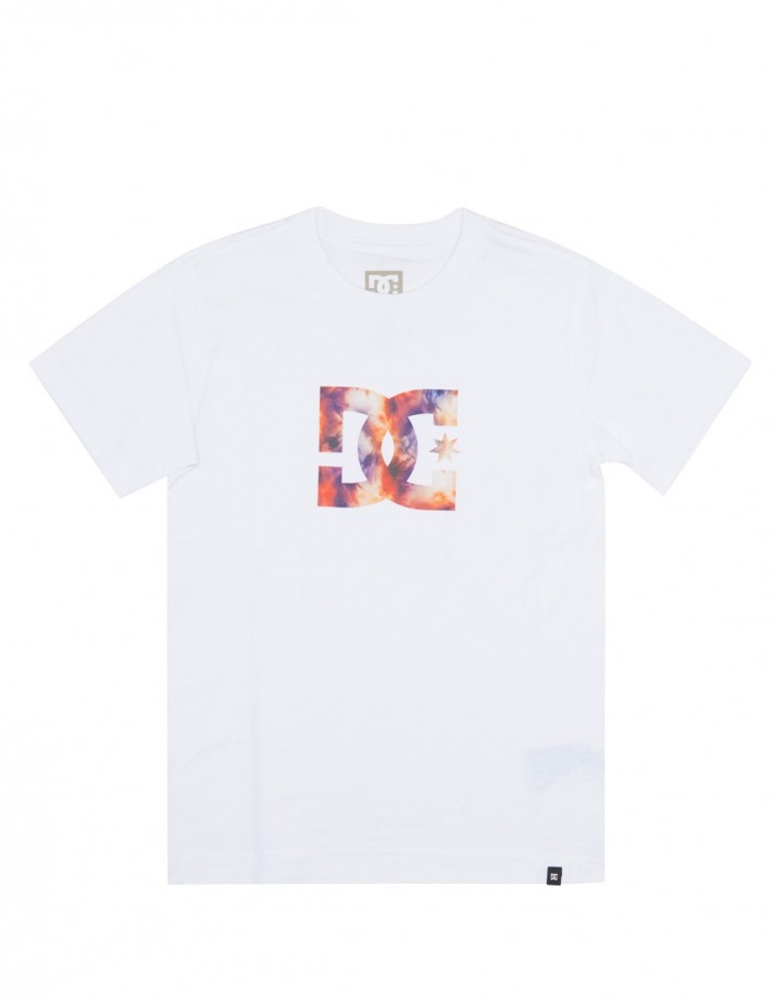 DC SHOES Star Fill - White/Warm Ice Dye - T-shirt Enfants