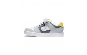 DC SHOES Manteca 4 V - Gery/Black/Yellow - Kids Skate Shoes