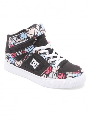 DC SHOES Pure Hi EV - Black/Multi - Skateschuhe Kinder