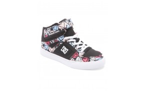 DC SHOES Pure Hi EV - Black/Multi - Kids Skate Shoes