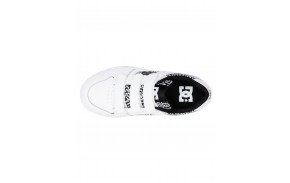 DC SHOES Pure V - Black/White Print - Kids Skate Shoes (scratch)