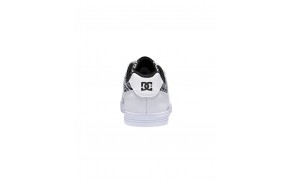 DC SHOES Pure V - Black/White Print - Skate shoes (back)