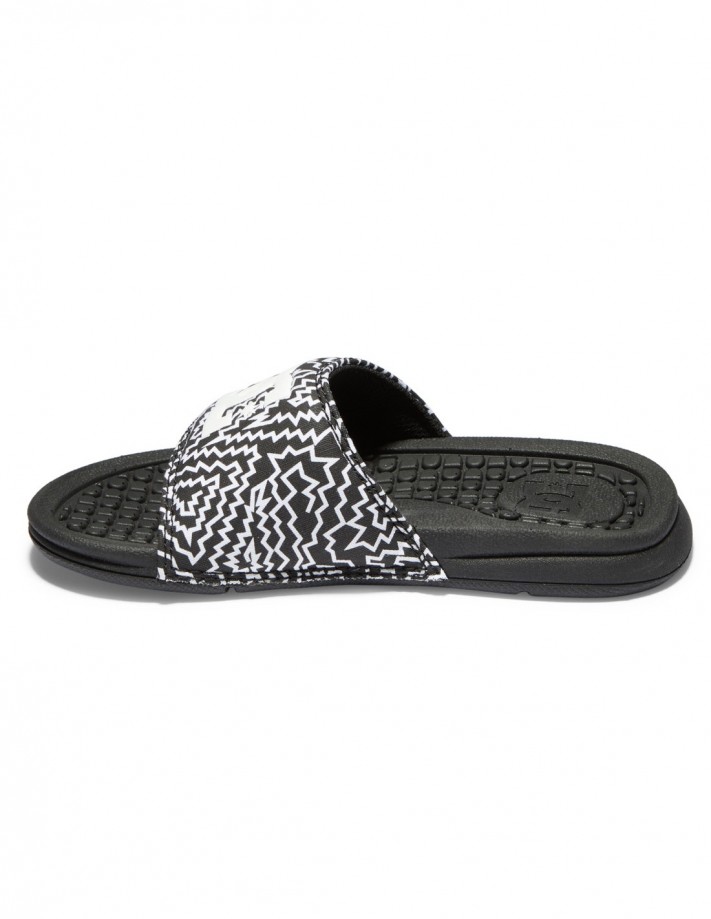 DC SHOES Bolsa Black White Print Tongs Enfants