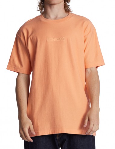 DC SHOES Raddled Crew - Papaya Punch - T-shirt Homme