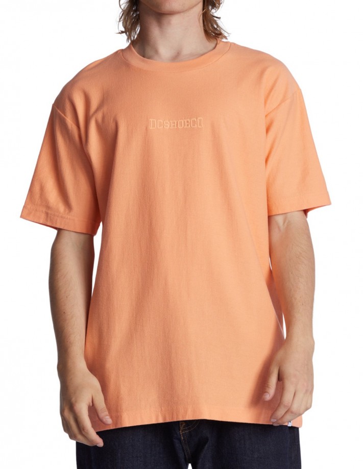 DC SHOES Raddled Crew - Papaya Punch - Männer T-Shirt