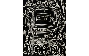 JACKER No Signal - Noir - T-shirt Skate
