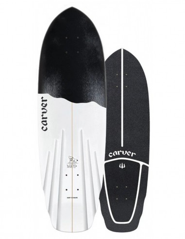 CARVER Black Tip 32.5" - Deck of Surfskate
