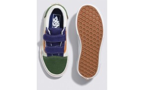 VANS Old Skool V - Twill Block Multi/True White - Children's shoes (sole)