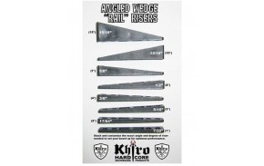 KHIRO Angled Wedge Rails Risers - Angled longboard pads