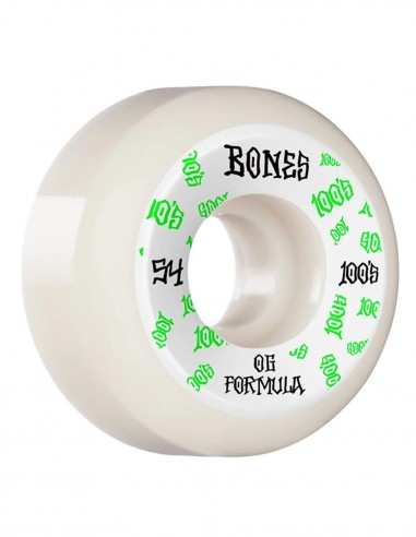 BONES V5 100's 54mm 100a White - Skateboard wheels