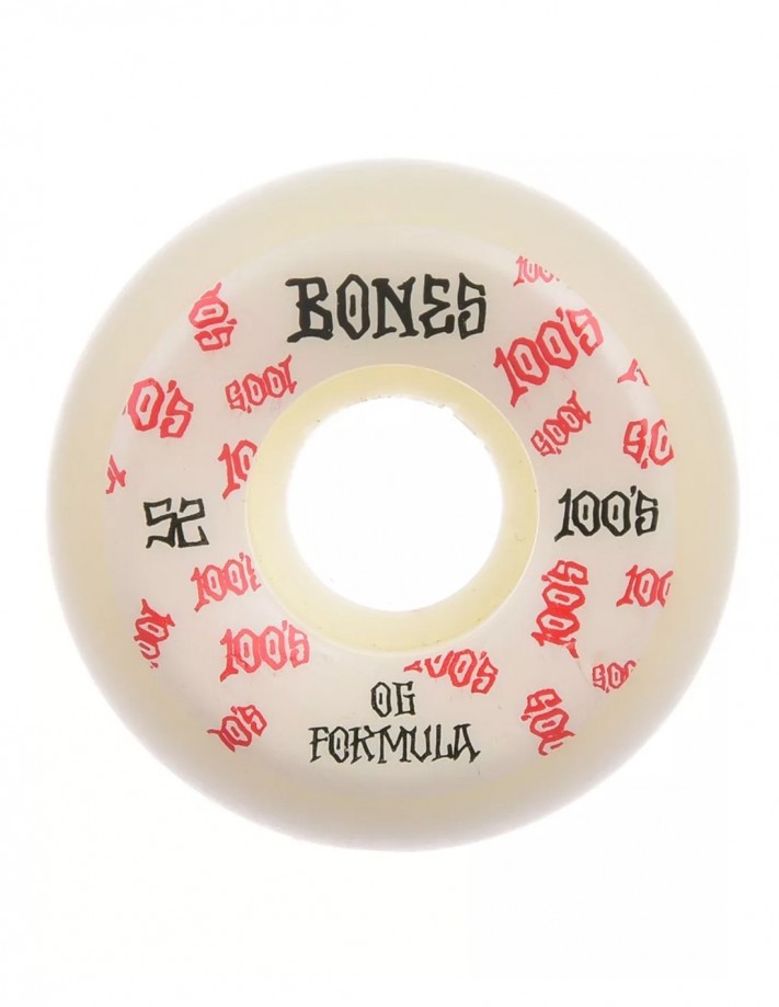 BONES V5 100's 52mm 100a White - Rollen de skate