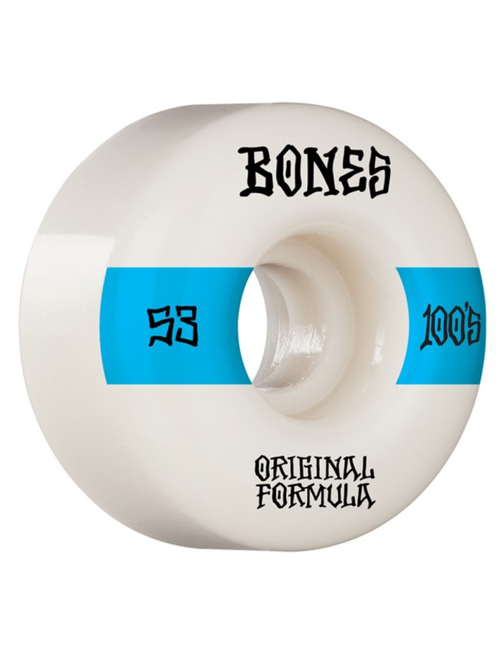 BONES V4 100's 53mm 100a White - Roues de skate