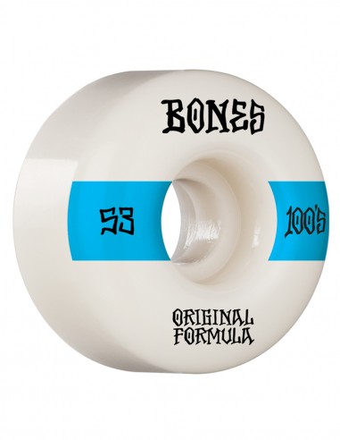 BONES V4 100's 53mm 100a White - Skateboard wheels
