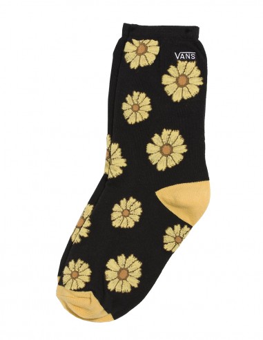 VANS Ticker Sock - Sunfloral Black/Ochre - Chaussettes Enfants