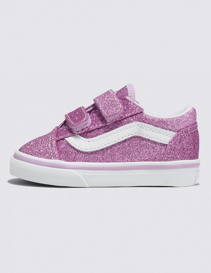 VANS Old Skool - Glitter Lilac - Chaussures bébé skate