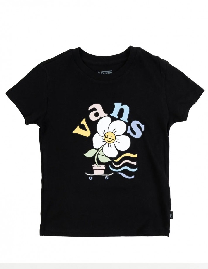 VANS Skate Fleur Crew - Black - Children's T-shirt