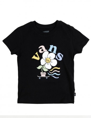 VANS Skate Fleur Crew - Black - T-shirt Enfant