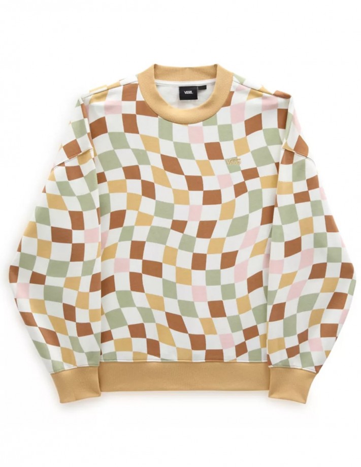 VANS Slouchy Crew - Ochre - Sweat à Capuche