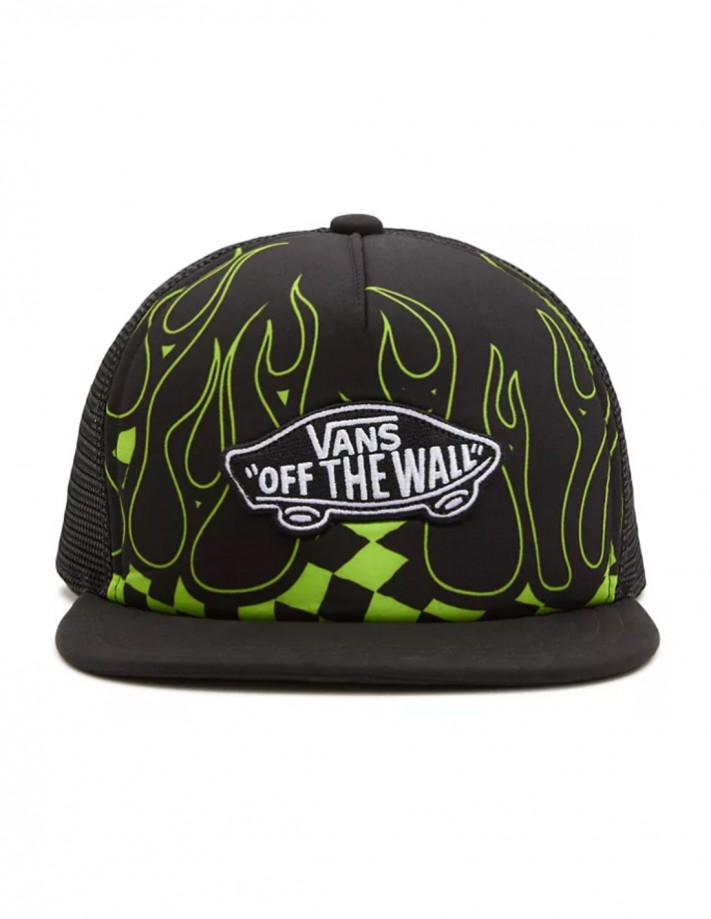 VANS Classic Patch Trucker Plus - Lime Green/Black - Kids Cap