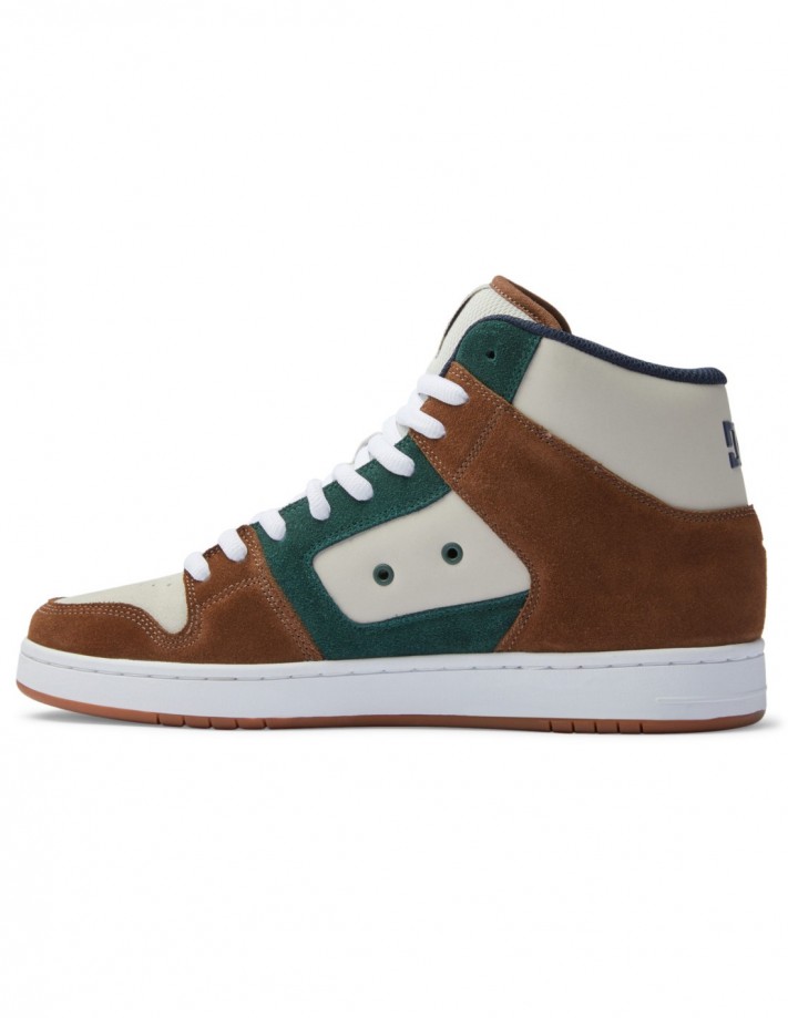 DC SHOES Manteca 4 Hi S - Brown/Brown/Green - Schuhe von skateboard