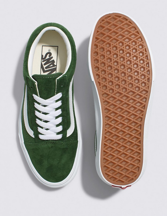 Vans old skool pig suede green hotsell
