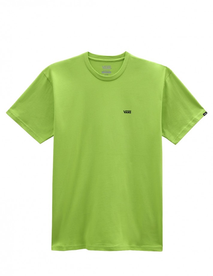 VANS Left Chest Logo - Lime Green/Black - T-Shirt