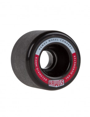 HAWGS Fatty 63mm - Black - Rollen de longboard