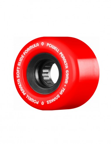 POWELL PERALTA Snakes 66mm 75a - Rouge - Roues de skate