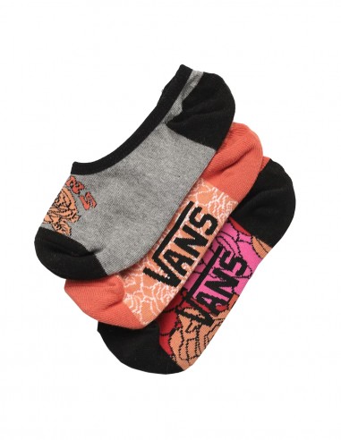 VANS Rose Tie Dye Canoodle - Multi - Pack of 3 Socks