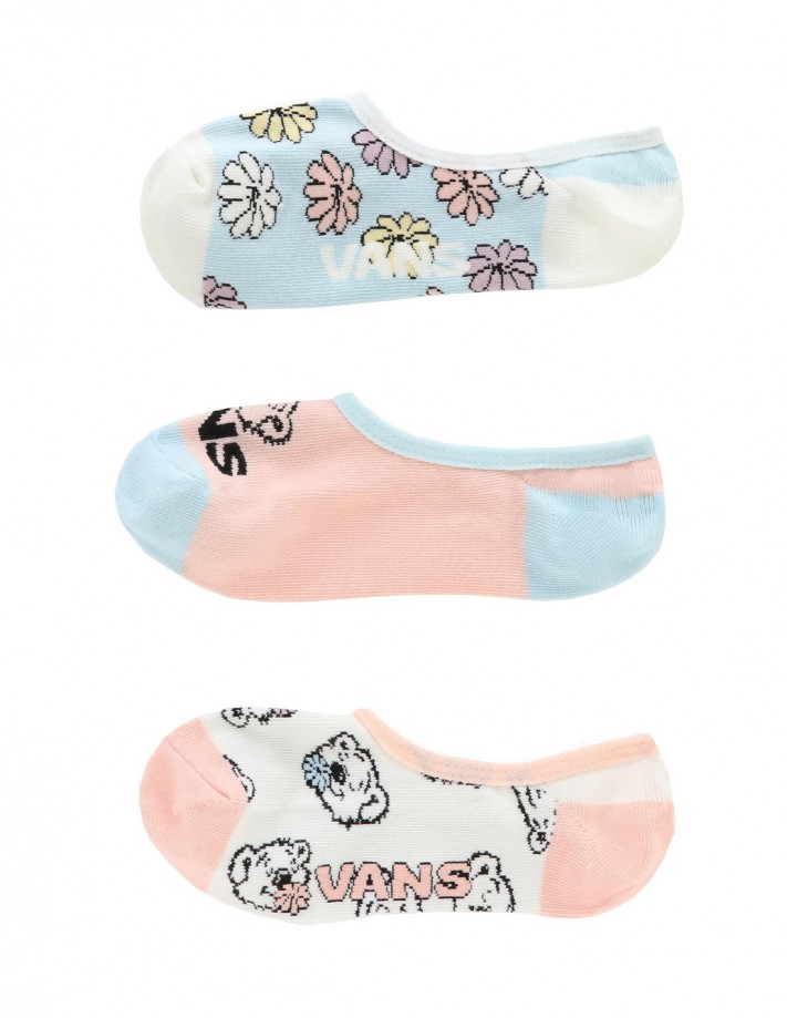 VANS Bear Friends Canoodle - Multi - Pack of 3 Socks