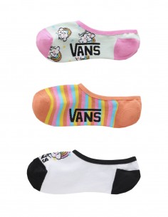 VANS Rainbow Rider Canoodle - Multi - Pack of 3 Socks