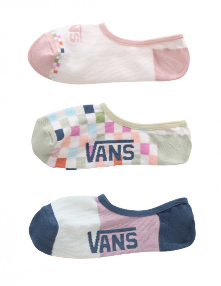 VANS Checkerboard Canoodle - Multi - Pack of 3 Socks