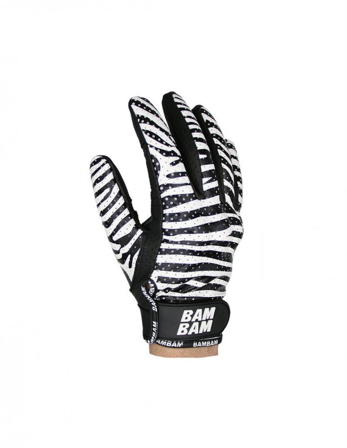 BAMBAM Zebra - Black - Gants de slide pour le longboard