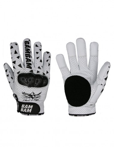 BAMBAM Daniel Engel Pro - White/Black - Gloves slide