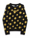 VANS Sunfloral - Nero - Felpa a girocollo per bambini