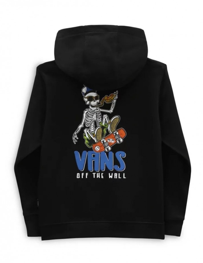 VANS Skull Slices- Black - Kapuzensweatshirt Kinder