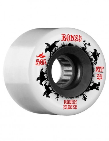 BONES Rough Riders ATF 59mm Wranglers - White - Wheels skate