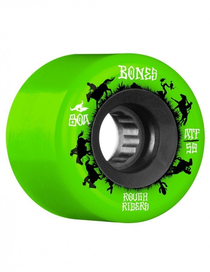 BONES Rough Riders ATF 59mm Wranglers - Grün - Rollen de skate