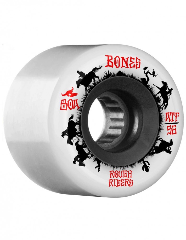 BONES Rough Riders ATF 56mm Wranglers - Weiß - Rollen de skate