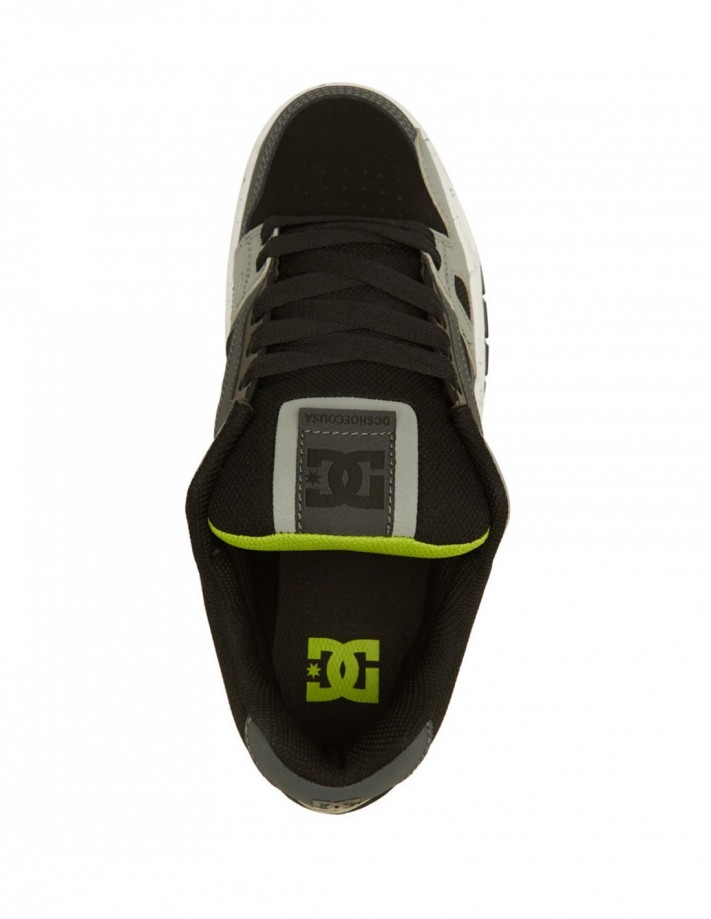 DC SHOES Stag - Black/Grey/Green - Shoes from skate (slipper)