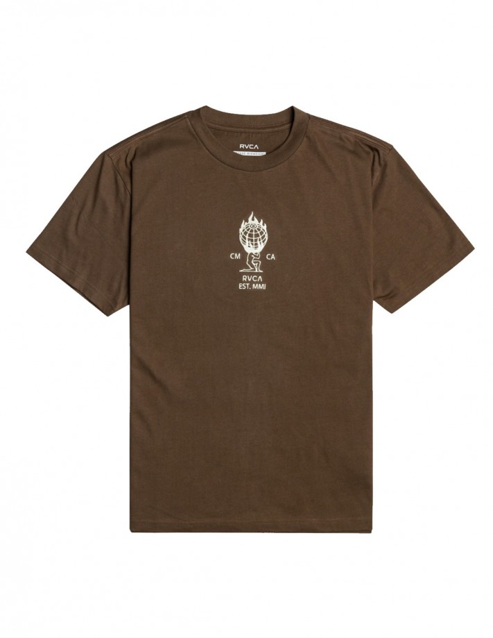 RVCA World Weight - Chocolate - T-Shirt