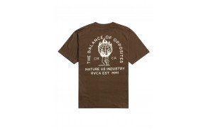 RVCA World Weight - Chocolate - T-shirt Homme