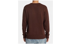 RVCA Neps - Red Earth - Pull Crew pour Homme